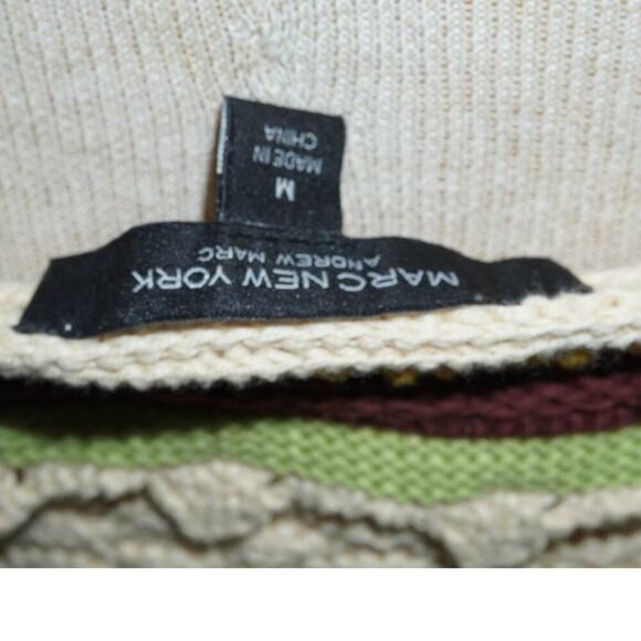 Marc New York Crochet Knit Tank Top Multicolor Boho Sleeveless M - Picture 5 of 5